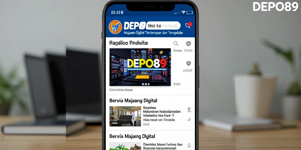 Antarmuka DEPO89 menampilkan berbagai berita terbaru dan menarik.