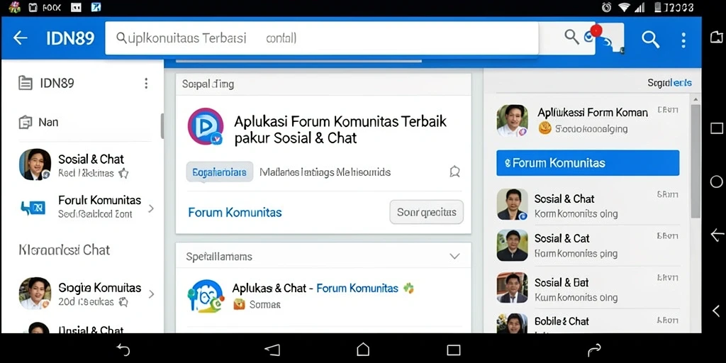 Tampilan antarmuka IDN89 yang menarik dan mudah digunakan.
