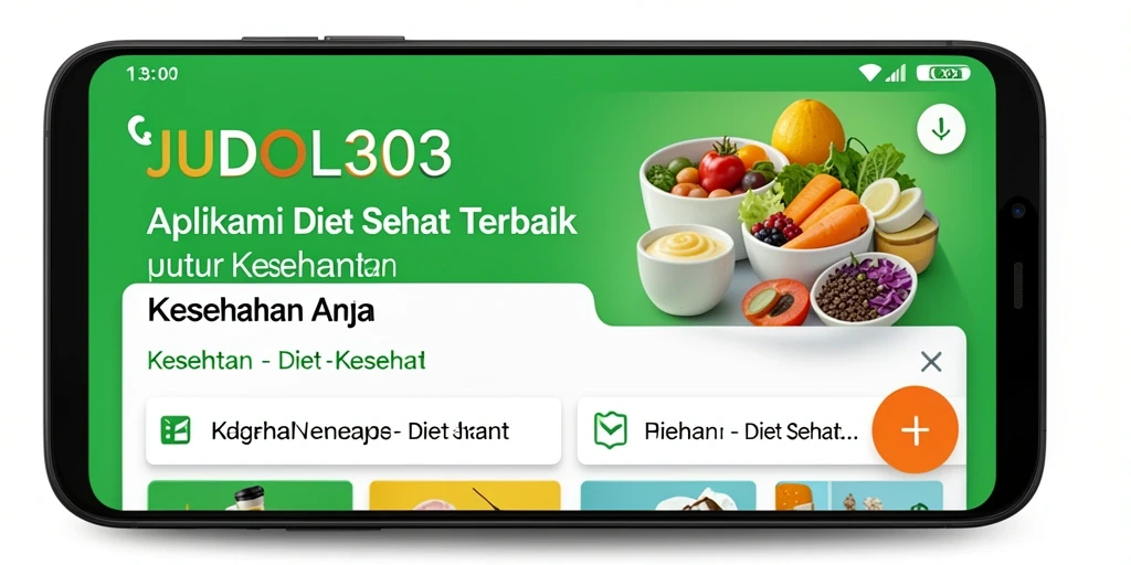 Antarmuka aplikasi JUDOL303 yang menarik dan informatif untuk Diet Sehat.