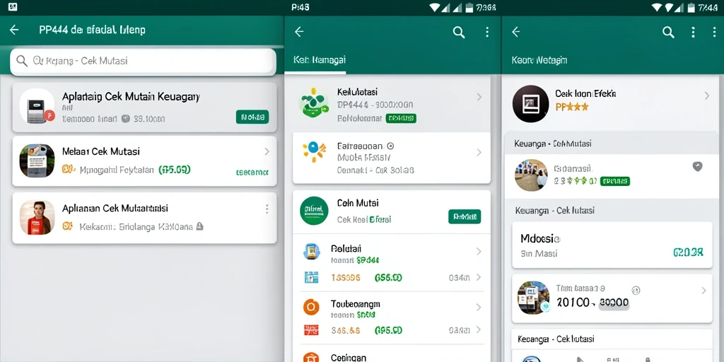 Antarmuka aplikasi Cek Mutasi PP444 yang sederhana dan informatif.