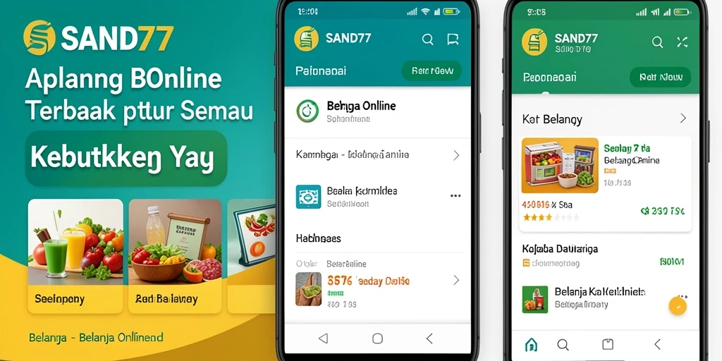 Screenshot SAND77 menampilkan antarmuka belanja yang mudah digunakan.
