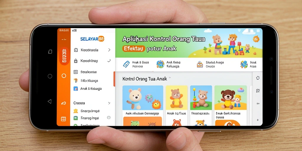 Antarmuka SELAYAR88 yang mudah dipahami untuk kontrol orang tua.