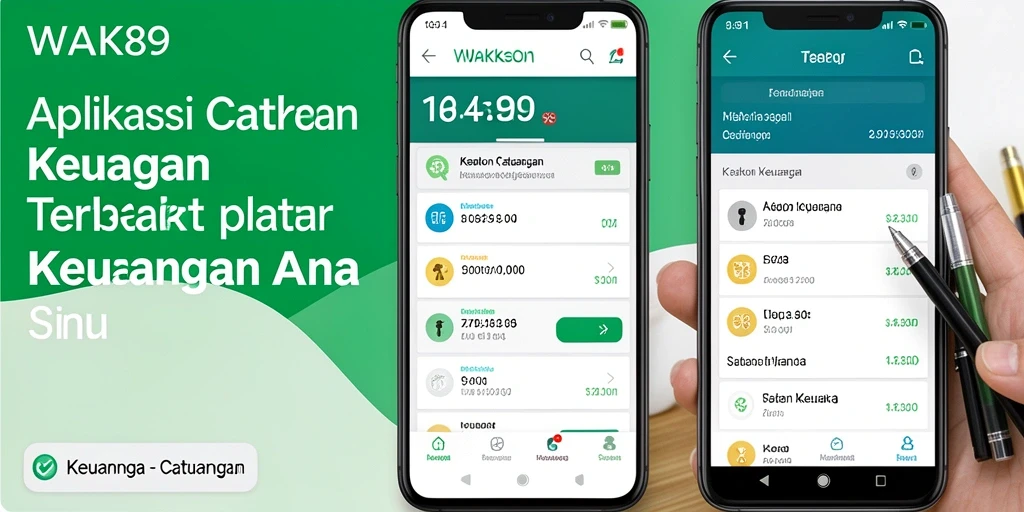 Tampilan antarmuka WAK89 yang sederhana dan fungsional untuk Catatan Keuangan.