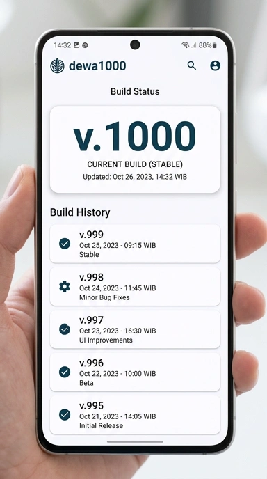 Riwayat Versi Aplikasi dewa1000 untuk Android